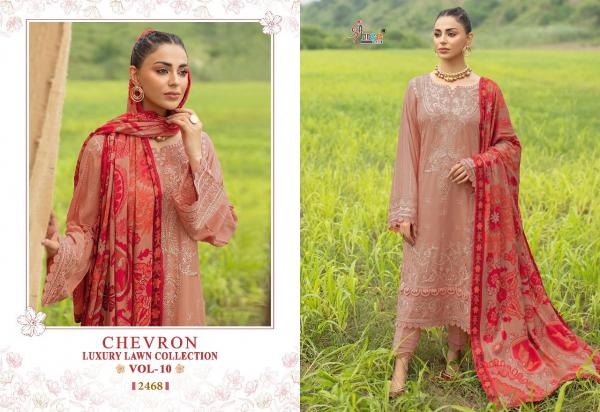 Shree Chevron Luxury Lawn Collection 10 Cotton Pakistani Salwar Suits